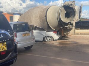 Okiot Raphael accident at Nkumba Traffic lights