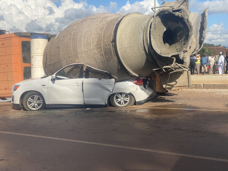 Okiot Raphael accident at Nkumba Traffic lights